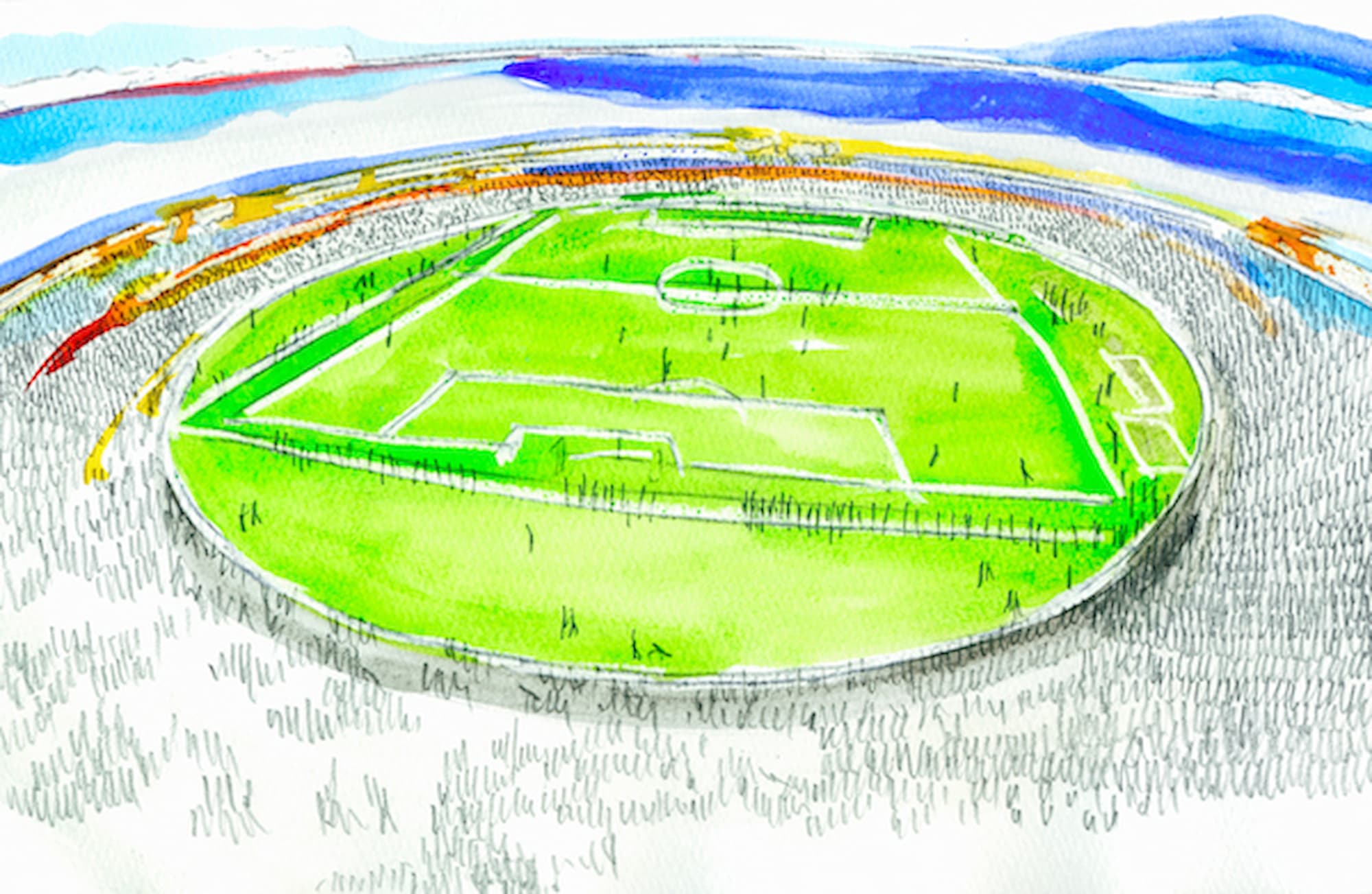 都市とスタジアム